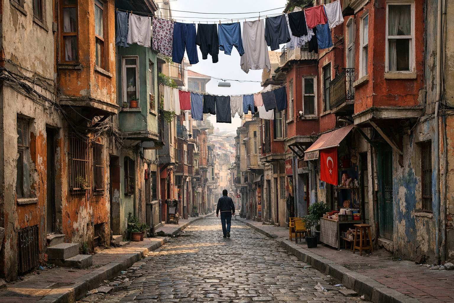 İstanbul sokaklarında çekilmiş fotoğraf
